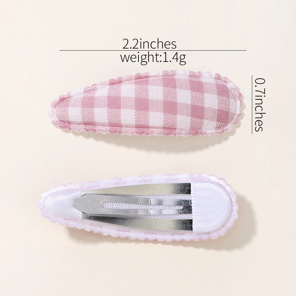 Charming Plaid Hair Clips Set™